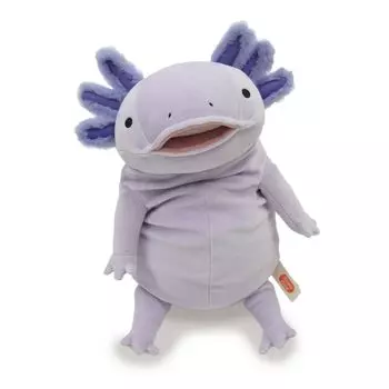 Shinada Global Mochi Series Mochiupa Pastel Lavender 22 x 22 x 30cm Stuffed Toy Axolotl Animal (L) MOUP-0350PL