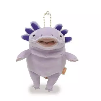 Shinada Global Mochi Series Mochiupa Пастельная лавандовая мягкая игрушка Аксолотль Животное (мини) 7514см MOUP-0088PL