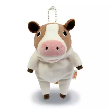 Shinada Global Mochi Series Mochiushi Brown Mini Stuffed Animal Cow Stuffed Cow 7514cm MOCO-0088R