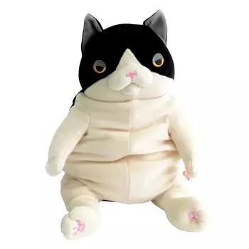 Shinada Global Mochineko Plush Hachiware White Toy, (L), MONE-0350H,