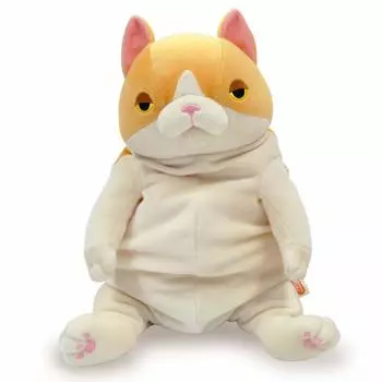 Shinada Global Серия Mochi Mochi Neko Хачиварэ Оранжевый 22 x 22 x 30см Плюшевый Кот Животное (L) MONE-0350HO