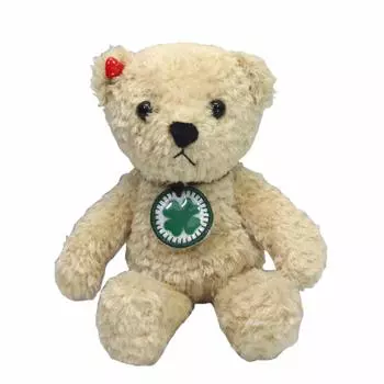 Shinada Happiness Bear Posing Plush Beige Toy, бежевый