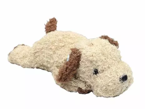 Shinada Lazy Party Fluffy Brown 12 x 27 x 8 Plush Animal Dog, (Medium), cm, Toy, Merchandise, FLPB-0158