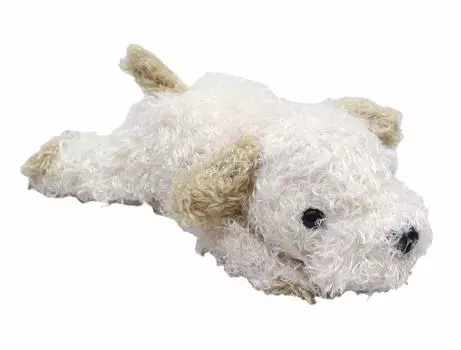 Shinada Lazy Party Fluffy Собака для ленивой вечеринки Ivory 8 x 18 x 6 см Мягкие игрушки для животных (S) ФЛПИ-0100 слоновая кость