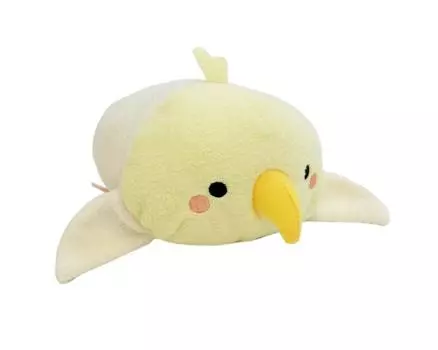Shinada Nokkete Mame Fuku Cockatiel (M) 9 x 15 x 8 cm Plush Animal Toy MHNI-0128Y