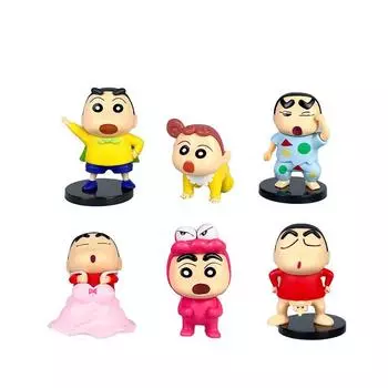 Shinchan Crayon Pvc Funny Model Ornament For Anime Fans And Collections Gift