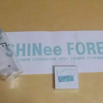 Shinee 10th Anniversary Badge 15th Anniversary Photocard 14th Anniversary Unofficial Goods Bottle Set