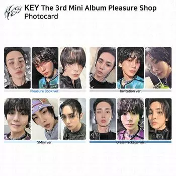 SHINee KEY 3-й мини-альбом Pleasure Shop Официальная фотокарточка SMini Glass Package SMini Ver. #01