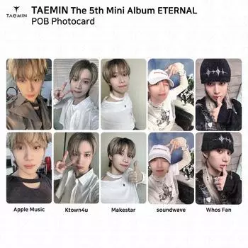 SHINee Taemin 5-й мини-альбом ETERNAL POB Фотокарточка SW KT4 Makestar Whosfan Apple Music #1
