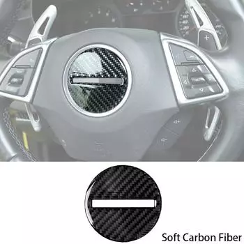SHINEKA интерьерные молдинги для Chevrolet Camaro 2017 Up, украшение на руль автомобиля, накладка, наклейка, аксессуары для автомобиля Center Cover