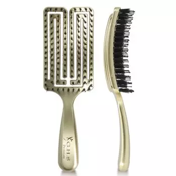 Shining Control Brush Premium из шерсти Yoshiki Shichijo, нейлоновый штифт из свиной щетины 60121 GHS [Сделано в Японии] золотой