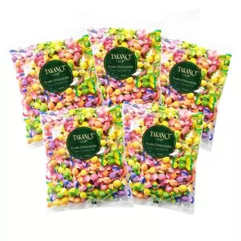 Shinjuku Takano Fruit Chocolate Value Pack 5 Pieces Fruit Chocolate Assortment types of fruit juice and mics Celebration Thank You Gift Small Gift