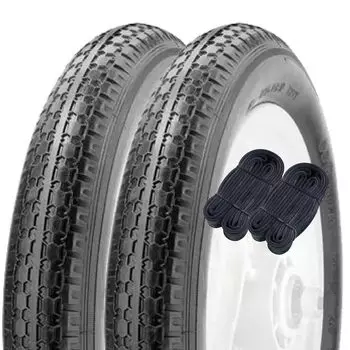 Shinko 12 Inch Bicycle Tire Tube Set of 2 Each Pair Standard Tire x Black SR131 60002 12.1/2 2.1/4 H/E