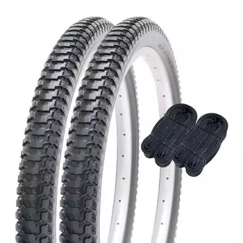 Shinko 20 inch bicycle tire tube set of 2 pair roll standard tire 20 x black SR173 60322 each, 2.125 H/E