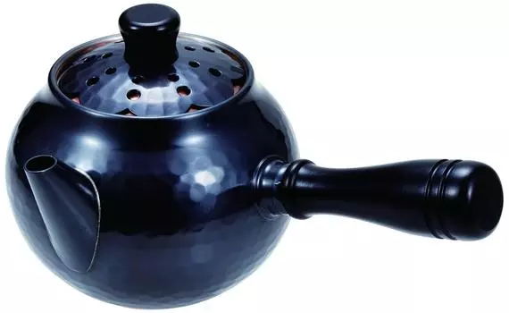 Shinko Metal Teapot Black Copper Finish 370ml Pure Copper Black Copper Finish Openwork Teapot Yokote BC-401
