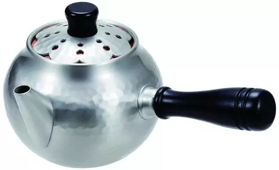 Shinko Metal Teapot Tin Finish 370ml Pure Copper Tin Finish Openwork Teapot Yokote BC-401SN