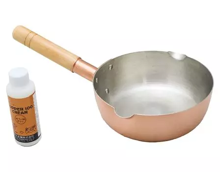 Shinkodo Made in Japan Pure Copper Handmade Yukihira Pot 18cm Gift Wrapping Specification