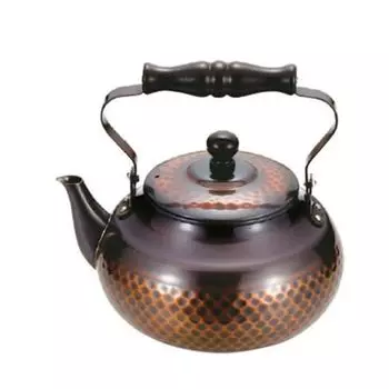 Shinkoukinzoku Чистый Кованый Тепло Длительный Срок Службы Дизайн Газ Антибактериальный Быстрый Сделано в Tsubame Sanjo 2000 мл Чайник, Медь, Чайник, Проводимость, Награда, бронзовый