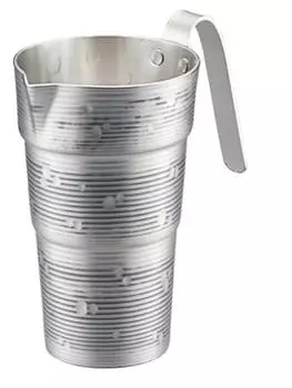 Shinkoukinzoku Sake Tin 2 Pure Tin Handmade Chirori Tanpo, с крышкой, чашки, медь, с крышкой, Setsugekka, CF-32-1SN