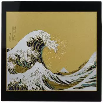 Shinnami Fuji Lacquer Art Mouse Pad Black Yamanaka-nuri (with stand) M14826-8