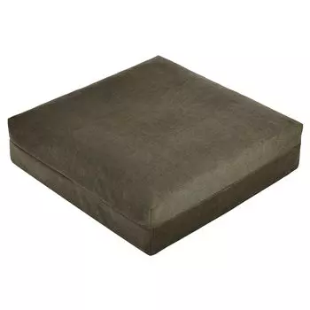 Shinnwa Толстый Zabuton 50x50 см Квадратный толстый 12 см Zabuton Подушка Большая запатентованная 2-слойная структура Низкая устойчивость Высокая устойчивость Не вызывает боли в ягодицах Квадратный коричневый