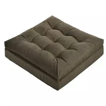 Shinnwa Zabuton Extra Thick Patented 2 Layer Low Resilience High Hurt Your Large Floor Floor Sofa Washing Brown Cushion, 40x40 см, 12 см, Zabuton, коричневый