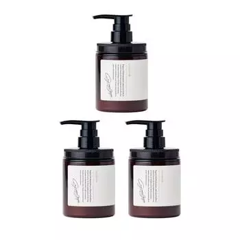 Shinsegae универсальный шампунь без пены Cocone Clay Cream Shampoo 3 флакона, 3 упаковки, 380 г