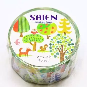 Shinsei Scien Masking Tape Washi Tape 20mm Forest