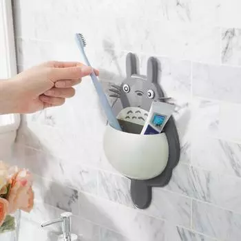 Шиншилла получает рамку столовой посуды Популярная новая поставка горячая распродажа новый стиль 1 шт кухонные палочки для еды держатель вилки высокое качество Тоторо мультфильм ручная работа темно серый