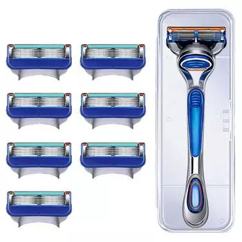 Shinshin Salon Clean Shaving Simple Razor Product + Набор из 8 лезвий для бритвы, 8 предметов, 1 набор, корейское лезвие для бритвы