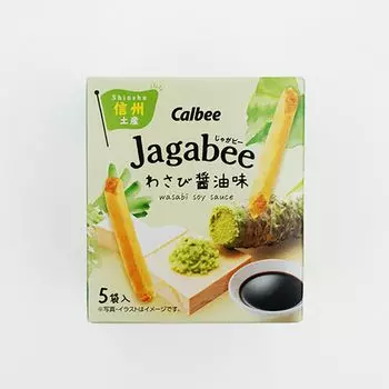 Shinshu Limited Calbee Jagabee Васаби соевый соус со вкусом закуски Calbee Jagabee (1)