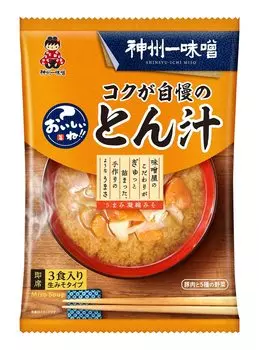 Shinshu Miso — это наваристый свиной суп, 3 порции x 6 пакетиков, очень вкусно!!