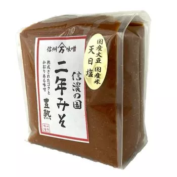 Shinshu Yamaman Shinano Двухлетний домашний выдержанный мисо с насыщенным вкусом Мисо, деревенский, мисо, спелый, соевые бобы, рис, соленая на солнце соль,
