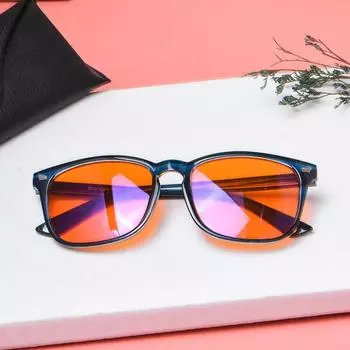 SHINU Anti Blue Light Glasses with Red Tinted Lenses Better Sleep Red Lens Filter Glasses Men Women Orange Yellow Lenses Glasses