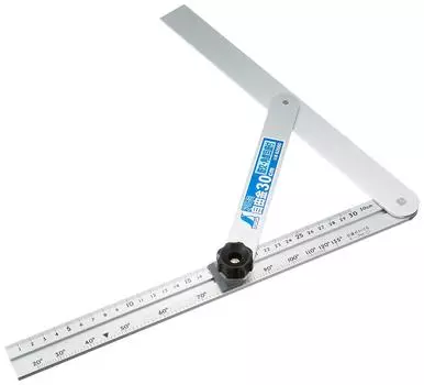 Shinwa measurement aluminum free gold 30cm brace with angle scale 62660