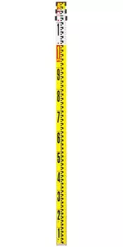 Shinwa Sokutei Aluminum Staff II 3 м 3 ступени шаг 10 мм на передней стороне шаг 1 мм на задней стороне 73264 жёлтый