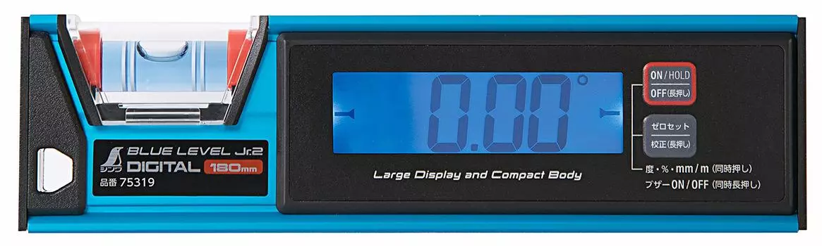 Shinwa Sokutei Blue Level 2 Digital 180 мм пыле- и водонепроницаемый 75319 Jr.