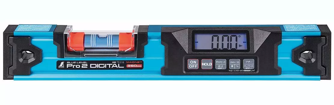 Shinwa Sokutei Blue Level Pro2 350 мм пыле- и водонепроницаемый цифровой уровень с магнитом 75316 синий