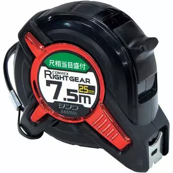 Shinwa Sokutei Convex Light Gear with scale equivalent 80855 25-7.5m