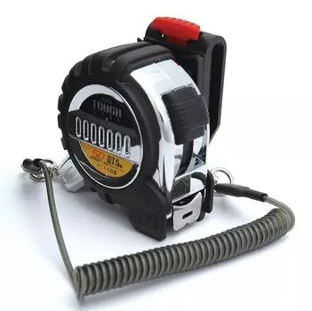 Shinwa Sokutei Convex Tough Gear SD с держателем 25 мм 80873 7,5 м чёрный