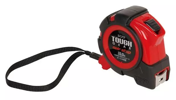 Shinwa Sokutei Convex Tough Gear Self Stop 80815 25-5.5m чёрный