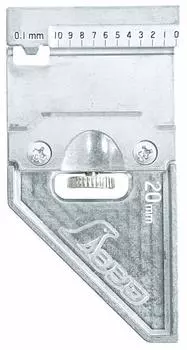 Shinwa Sokutei Curved Measurement Stopper Metal Thick Wide Width 12484