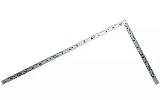 Shinwa Sokutei изогнутый Shaku плоский Pita Silver 1 Shaku 6 размер для плотников задний угол шкала 10598 серебряный