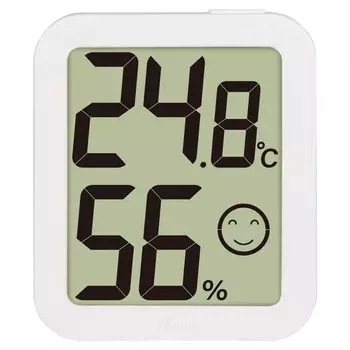 Shinwa Sokutei Digital Thermohygrometer Environmental Checker White 73247