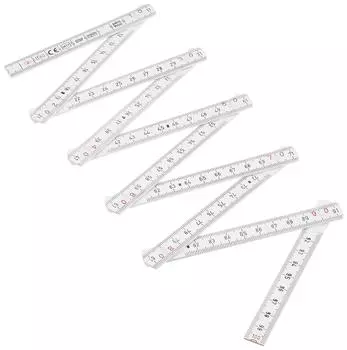 Shinwa Sokutei Fiber folding measure 10 folds 100mm 78606