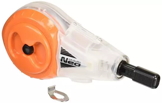 Shinwa Sokutei Handy Chalk Line Neo Automatic Winding Thin Thread Valencia Orange 77963
