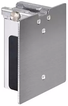 Shinwa Sokutei изогнутый измерительный стопор металлический толстый широкий столбчатый упор 100 мм 58712 серебряный