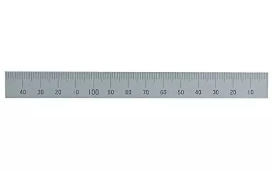 Shinwa Sokutei Machine Scale Upper Right Base Point Scale No Hole 150mm 14136