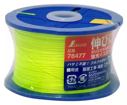 Shinwa Sokutei Polyester Water Thread Reel Thin 500m Fluorescent Yellow 10 Pieces 50176 флуоресцентный желтый