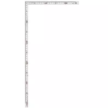 Shinwa Sokutei прокатка металла для плотников шкала угла спины JIS серебро 30 см 10510 серебряный